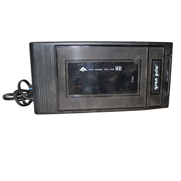 Gran Prix VHS Rewinder Model MR888S Black Durable Compact Design TESTED Works - Picture 1 of 12